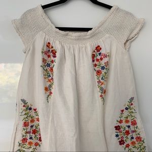 Anthropologie Embroidered Dress